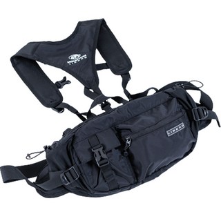 LIBERO 제스퍼 숄더 등산 힙색, 블랙