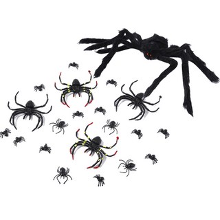 P&B Unity 萬聖節蜘蛛混合 21 件套 02 特大號和小號, 混色, 1組
