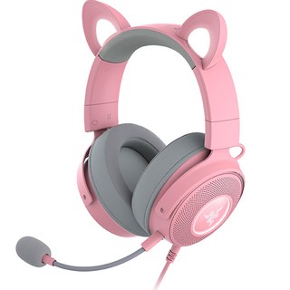 RAZER 雷蛇 Kraken Kitty V2 Pro Quartz 耳機麥克風, 粉紅色, RZ04-0451