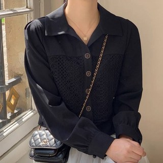 Viviemo 領口幾何沖孔圖案短上衣 04799