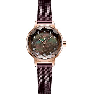 朱利葉斯手錶女錶手錶女錶皮表網帶金屬錶帶女朋友禮物日常用品購物袋禮品包裝JA-1233