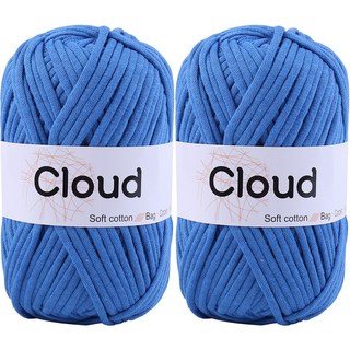 Cloud混紡棉質編織繩線, 2個, 48 藍色牛仔褲