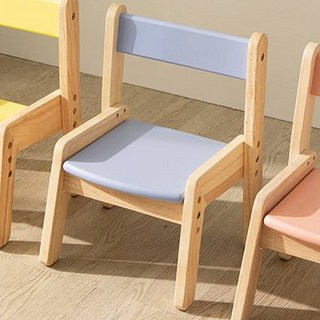 yamatoya Nosta 3 實木高度調節幼兒椅, 藍色, 1個