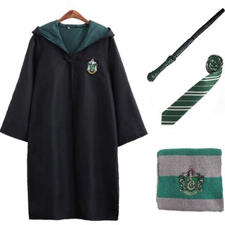 OPRY 中性款 哈利波特 魔法師 角色扮演服裝 4件組
