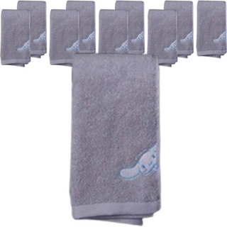 三麗鷗角色洗臉毛巾 170g pani-ys-0801, 銀色, 10個