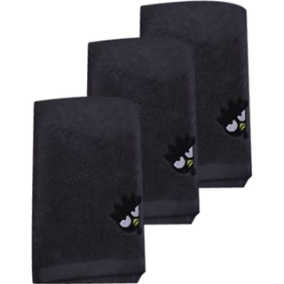 YOUNGSHIN TOWEL 三麗鷗角色洗臉毛巾 170g 30支棉紗 pani-ys-0801, 深灰色, 3個