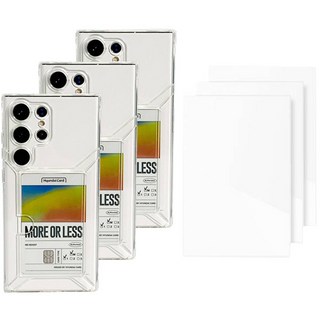 SEMEUR Arbela 卡片收納鏡頭保護軟殼手機殼 3入 + 防刮保護貼 3入 組