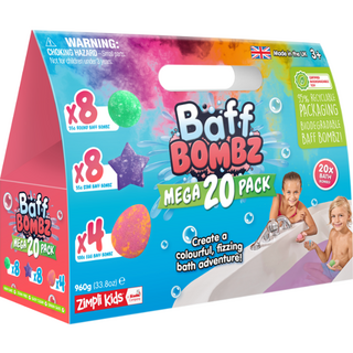 짐플리키즈 유아용 입욕제 베스밤 레인보우 메가 팩 6506, 혼합색상, 1개