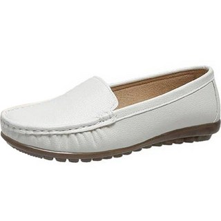 女款簡約素色船鞋樂福鞋平底鞋 TT230899