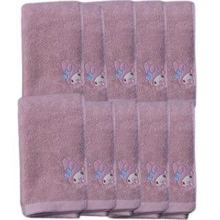 三麗鷗角色洗臉毛巾 170g pani-ys-0801, 粉紅色, 10個