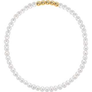 semijuwelry 女性用 14k 五球珍珠手鍊