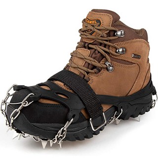 REGENS 19爪 登山 健行 高強度 不鏽鋼 冰爪, 黑色