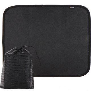 Breeze Moon 露營焚火臺安全墊 M + 收納袋組合, 黑色, 1套