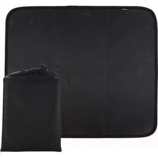 Breeze Moon 露營焚火台安全墊 L + 收納袋套組, 黑色, 1套, 1層