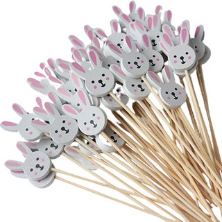 小巧竹製兔子叉 12cm MP299, 1套, 100個