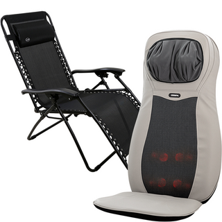 제스파 리얼맥스업 등허리 마사지기 ZP743 + 인클라우드 의자 ZP798 세트, ZP743(마사지기), ZP798(의자), 혼합색상