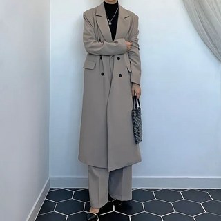 Paperments Mellit 雙排釦長版風衣 07317