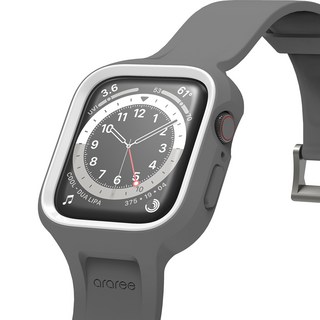 araree Apple Watch Duple Pro 全包覆保護一體式錶帶 44 / 45mm, 灰色