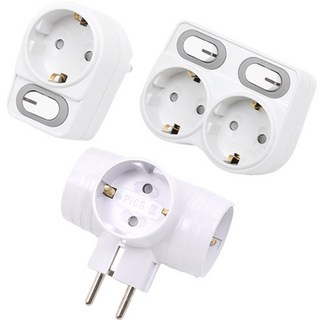 EcoPowerTap 韓國製造 省電型 L型 1孔 + 省電型 L型 2孔 + 一般 T型 3孔 套組, 1套, 單一顏色