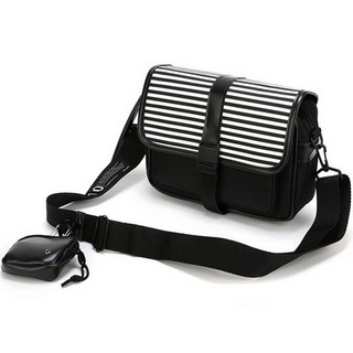 peeps mullti pocket classy 斜背包, STIRPE BLACK