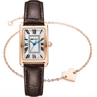 miniGOLD 皮革錶帶手錶