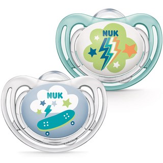 NUK 男寶寶用Freestyle安撫奶嘴2入組, 藍色, S2(6~18個月), 1套