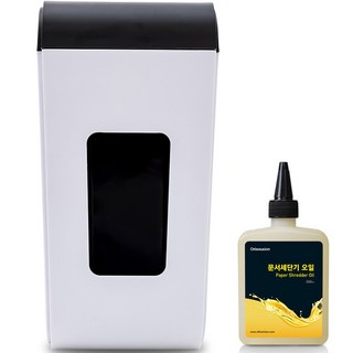 SINDOH Techno 小型碎紙機 + 保養油組, 白色, TS-502DC