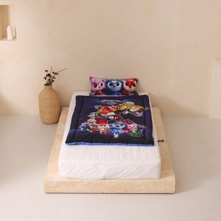 MINIFORCE 迷你特工隊 兒童棉質印花薄被, 藍色