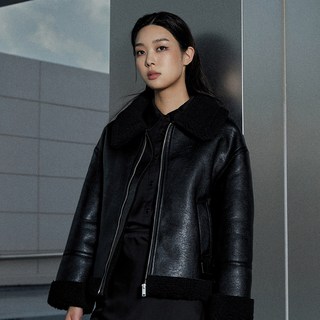 MIXXO 緞面長袖襯衫