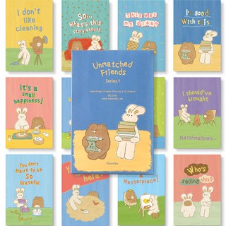 Monolike Unmatched Friends 明信片 1 12款套組, 1套, 混合色