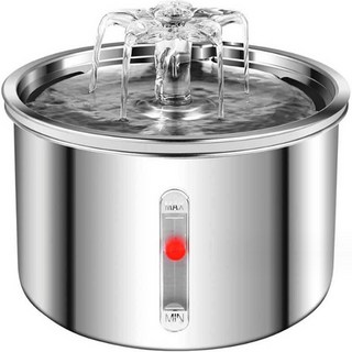 DING DONG PET 寵物噴泉式全不鏽鋼飲水機 2L, WF250, 單一顏色