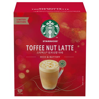 STARBUCKS 星巴克 太妃核果風味拿鐵即溶隨身包, 15條, 23g, 1盒