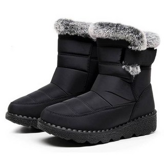 Elsso 女款魔鬼氈防水雪靴