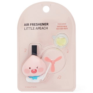 KAKAO FRIENDS 風車造型汽車芳香劑 Little Apeach款, Fresh Green, 1個