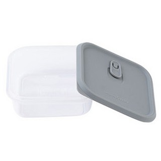 mommy's table 食品級矽膠蒸氣孔密封保鮮盒 S 350ml, 淺灰色, 1個