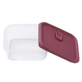 mommy's table 食品級矽膠蒸氣孔密封保鮮盒 S 350ml, 勃艮第紅, 1個