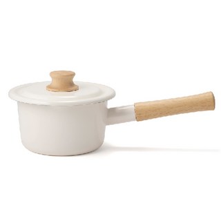 FUJIHORO Cotton感應爐適用牛奶鍋, 象牙白色, 14cm