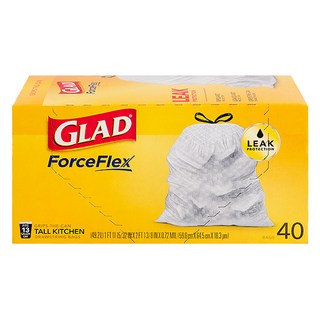 Glad Forceplex 垃圾袋 40p, 49.2L, 1個