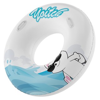 Yoitch 戲水游泳圈 100cm + 修補膠帶組, 海灘波浪, 1套