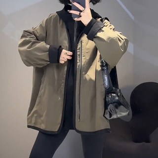 ATTERLIC 無領側邊拉鍊寬鬆版型軍裝外套 03098