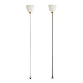 모다키친 세라믹 그립 곰돌이 머들러, 화이트, 2개