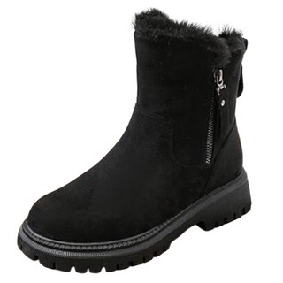 Elsso 女款毛絨軍靴雪靴