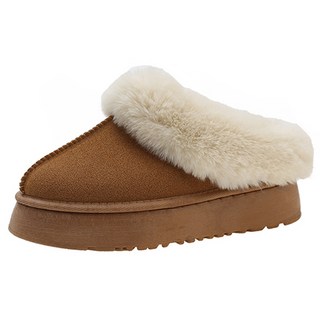Elsso 女款豐厚毛絨雪靴拖鞋
