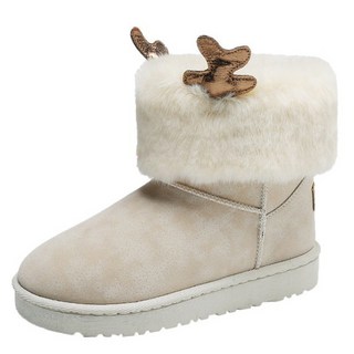 Elsso 女款可折疊毛絨雪靴