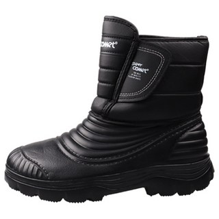 SUPERCOMET 素色防水保暖中筒靴