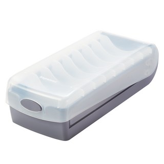 kapamax 滑蓋名片盒 深灰色, 1層, 1個