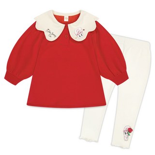 milkmile Esther Bunny 女童溫特美利卡拉刷毛上下套裝