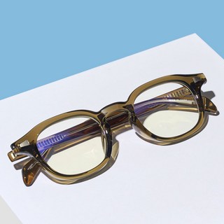 BEIMA 男女通用輕量奢華Arnel款黑色透明時尚TR膠框眼鏡 9000