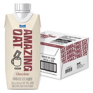 Maeil Milk Amazing Oat巧克力燕麥奶, 12入, 330ml