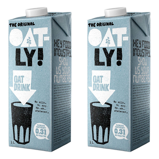 OATLY 原味燕麥奶, 1L, 2瓶